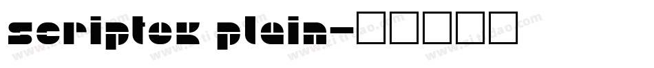 Scriptek Plain字体转换